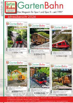 GartenBahn Jahresübersicht 2024